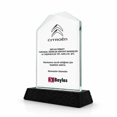 Polyester Ayaklı VIP Kristal Plaket 1 