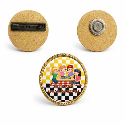 Satranç Oynuyorum Rozeti 45mm