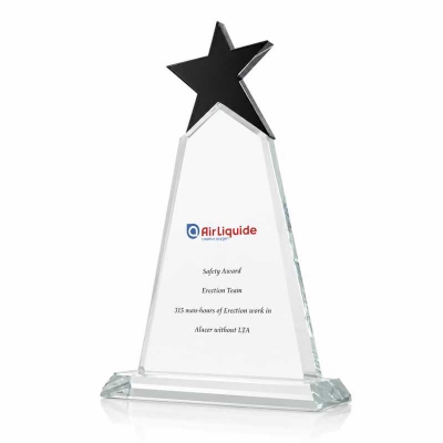 Siyah  Yıldızlı Plaket