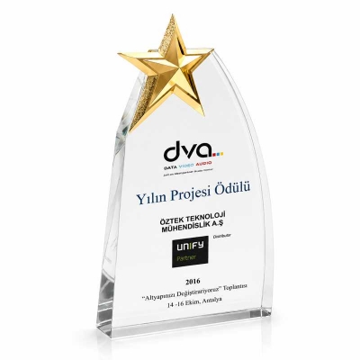 Tasarım Yıldızlı Plaket