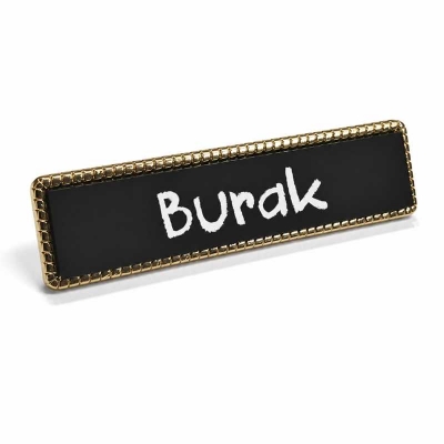 Tebeşirli Garson Yaka Kartı