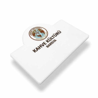 Tebeşirli Pleksi Yaka Kartı