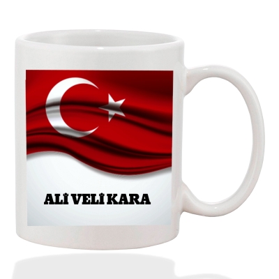 Türk Bayraklı Hediye Kupa Bardak