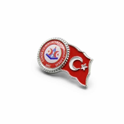 Türk Bayraklı Damla Rozet