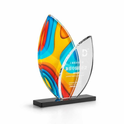 Yaprak Vip Kristal Plaket