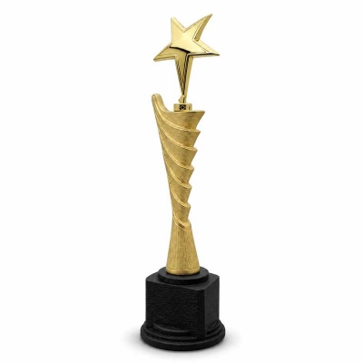 Metal Yıldızlı Ödül Plaket