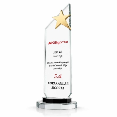 Yıldızlı Plaket Tasarımları