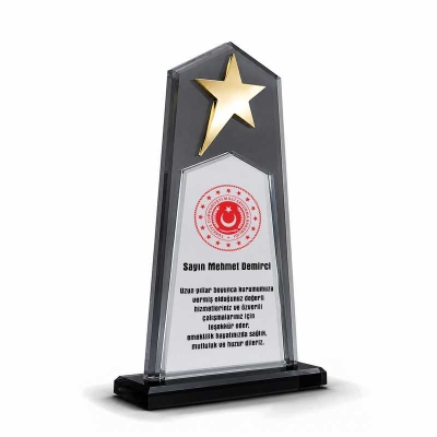 Yıldızlı Plaket Yapımı