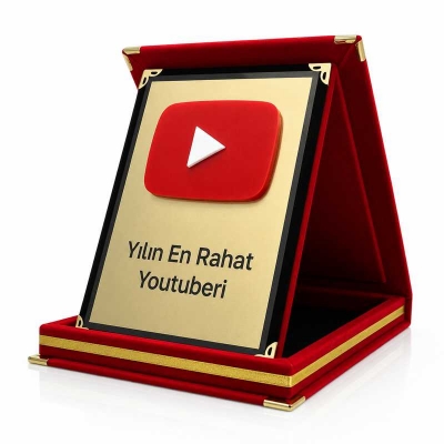 12x16 Kişiye Özel Youtube Plaket 