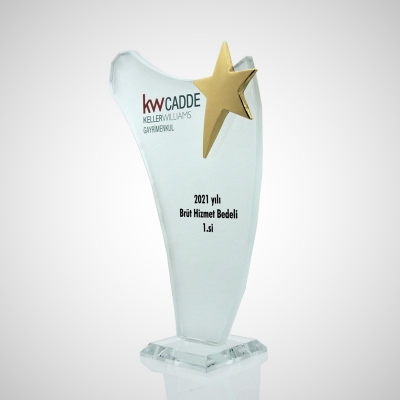 Kumlu Yıldızlı Plaket 